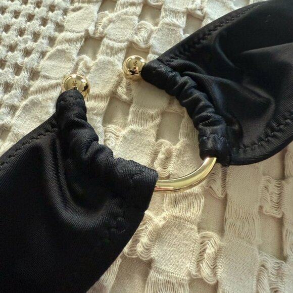 NEW Aerie Black Cheeky Bikini Bottom Size S - Picture 4 of 4